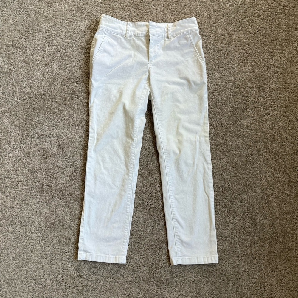 LOFT White Chino Pants